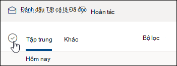 Ở phía trên danh sách thư, chọn hộp kiểm trong hộp thư đến của bạn