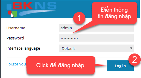 Login vào trình duyệt