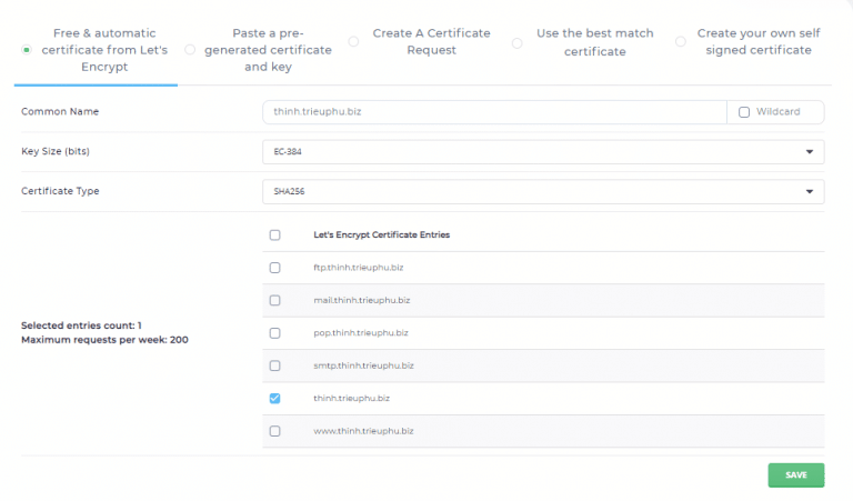Hướng dẫn cài đặt SSL miễn phí trên DirectAdmin