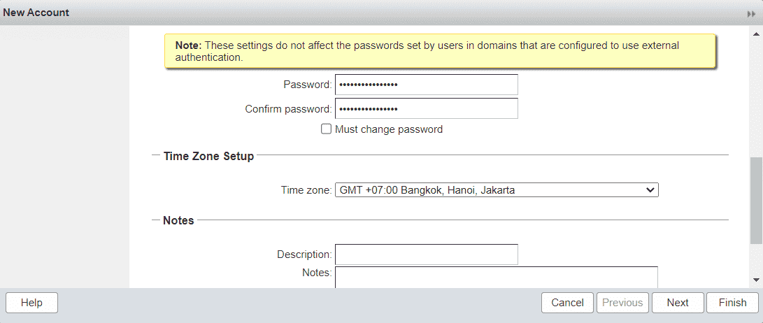 đặt password