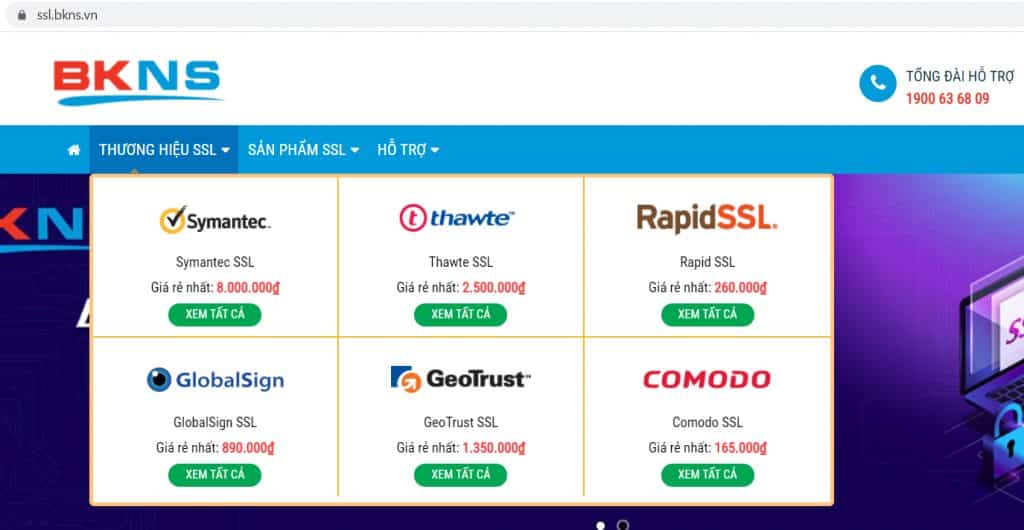 ssl giá rẻ