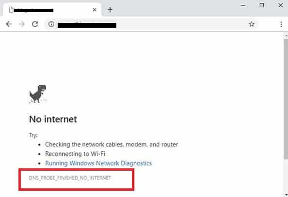 Máy chủ DNS gặp sự cố có thể là nguyên nhân không vào được mố số trang web bằng Google Chrome