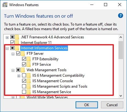 tạo FTP server trên Windows 10 2