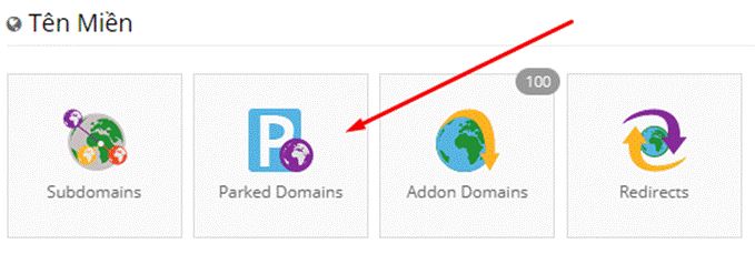 Tạo và quản lý Parked domain 