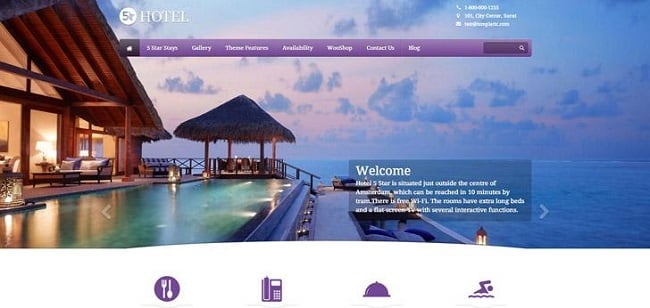 thiết kế website khách sạn