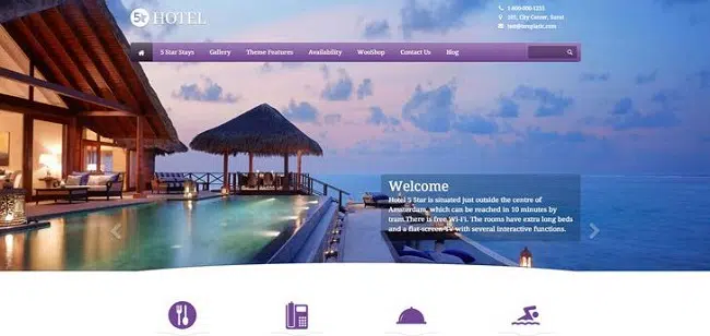 thiết kế website khách sạn 
