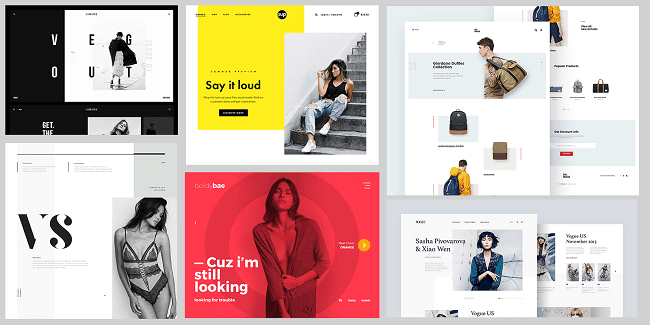 thiết kế website thời trang