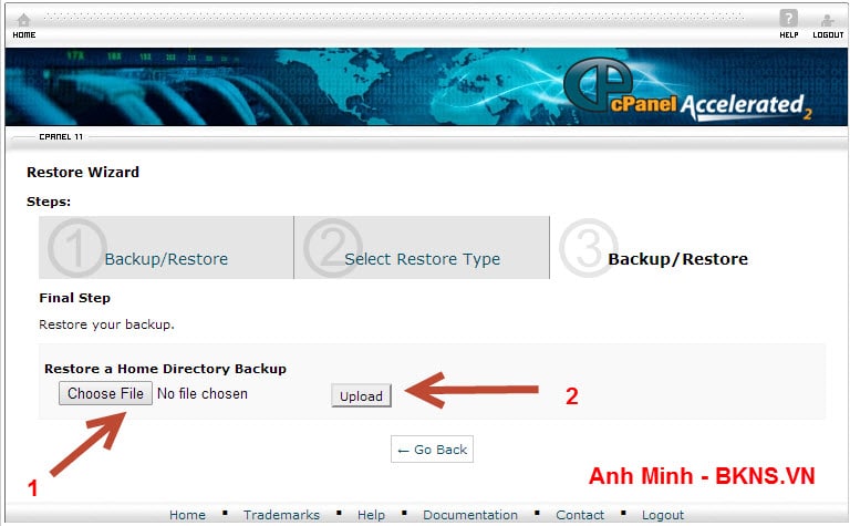 Hướng dẫn khôi phục Hosting cPanel