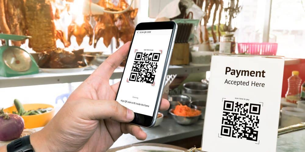 Thao tác thanh toán đơn giản với QR Pay