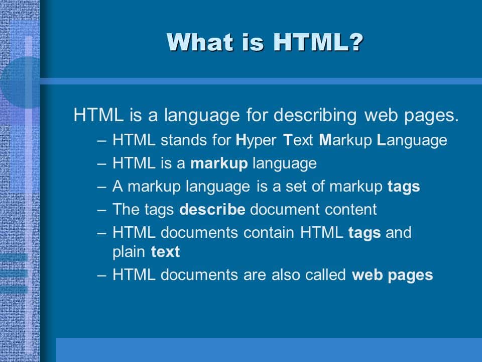 Html Là Gì