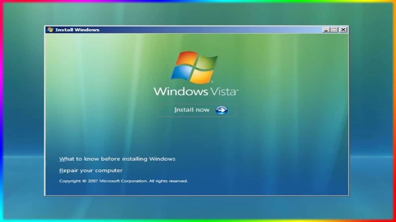 Giao diện hệ điều hành Win Vista