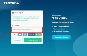 TinyURL.com - Dễ dàng tùy chỉnh URL như mong muốn