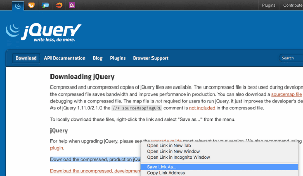 Download jQuery