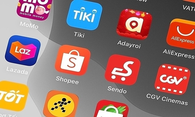 Ứng dụng của E-Commerce với các app di động quen thuộc
