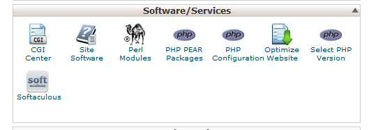 Trong phần Services, click vào Select PHP Version để thay đổi phiên bản PHP của host