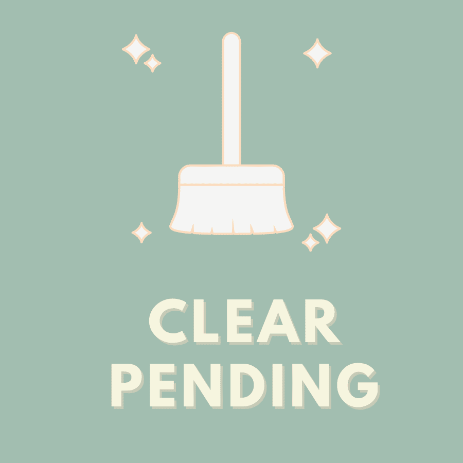Clear pending