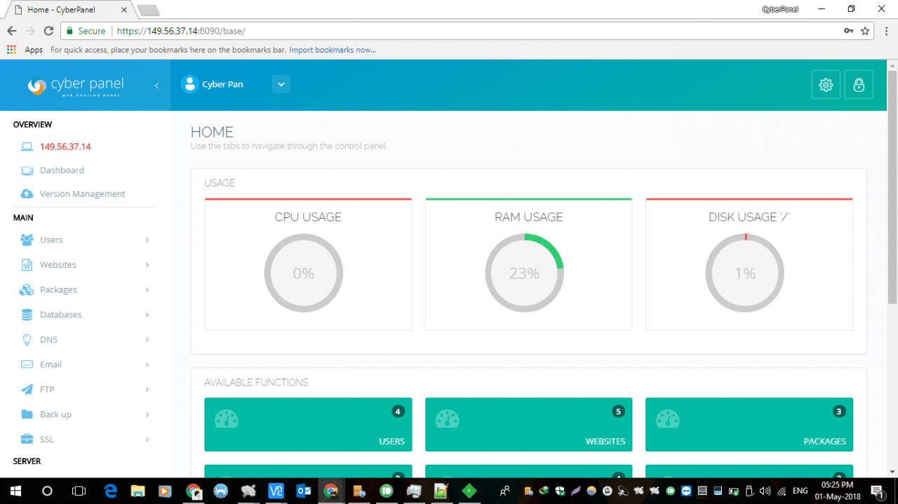 homepage cyberpanel