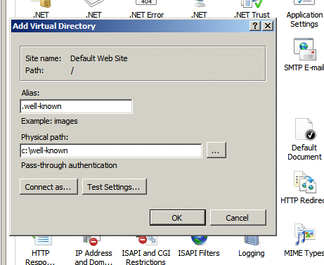 Cách tạo thư mục .well-known trên IIS - Windows