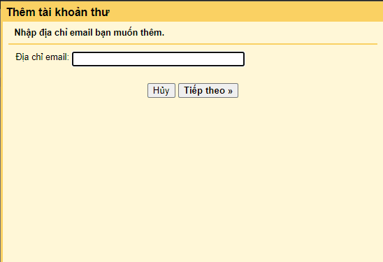 cài đặt tài khoản email server vào dịch vụ của google mail