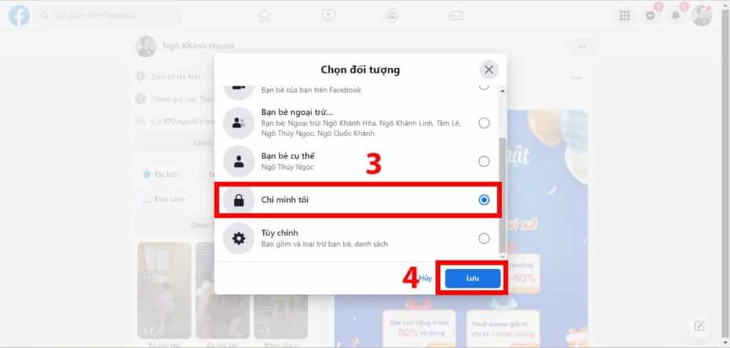 Ẩn bài viết trên facebook