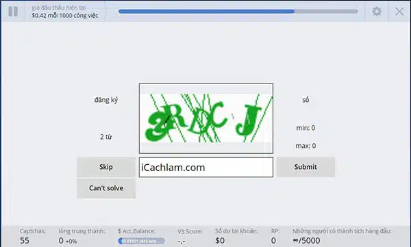 GÕ MÃ CAPCHA