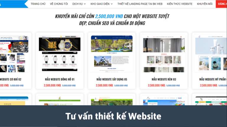 Tư vấn thiết kế Website