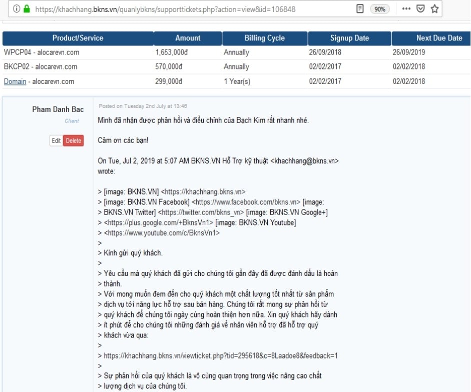 Kiểm tra lại mức độ hài lòng của khách hàng