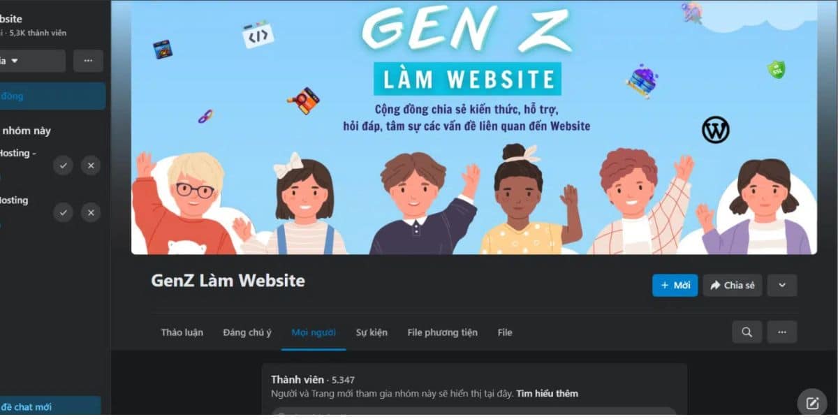 Group Gen Z làm website