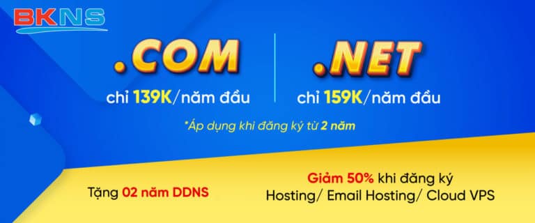 Đặc Quyền Khuyến Mại Tên Miền Quốc Tế Cùng BKNS