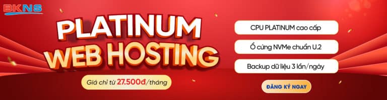 Giới thiệu Platinum Web Hosting – Dịch vụ Hosting mới tại BKNS