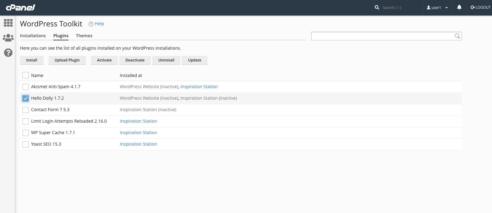Gỡ Plugin trên tất cả các trang WordPress