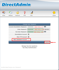 Thay đổi mật khẩu