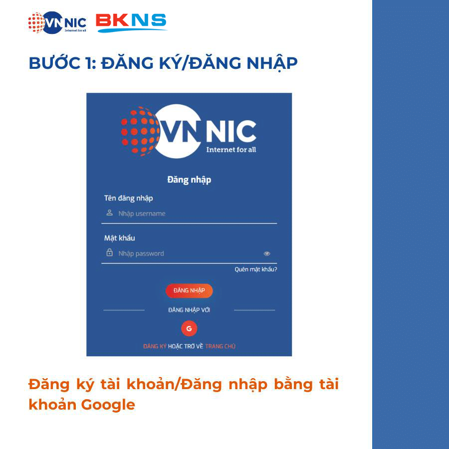 Đăng nhập hoặc đăng ký để sử dụng dịch vụ