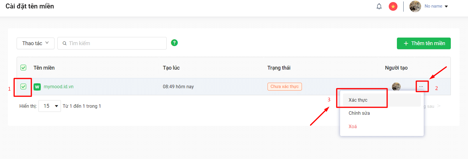 Xác thực tên miền