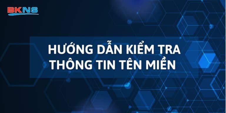 [2024] Hướng dẫn kiểm tra thông tin tên miền