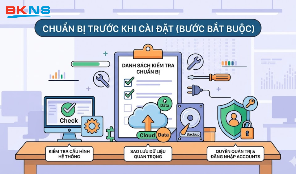 Chuẩn bị trước khi cài đặt