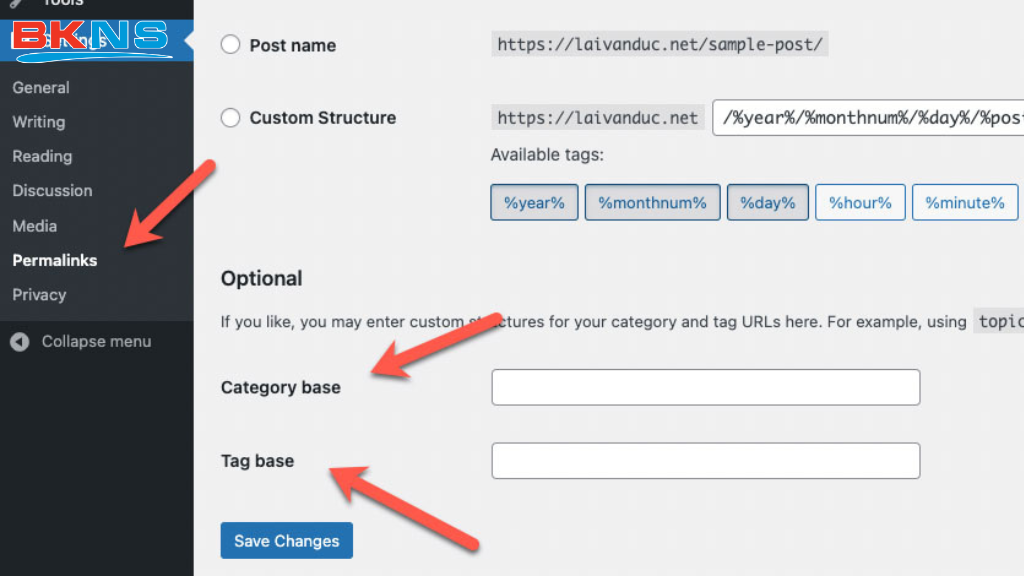Sửa lỗi Permalinks trong WordPress