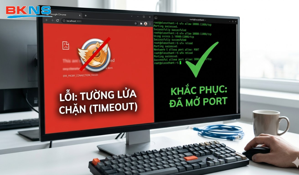 Lỗi Proxy không kết nối được mạng Internet