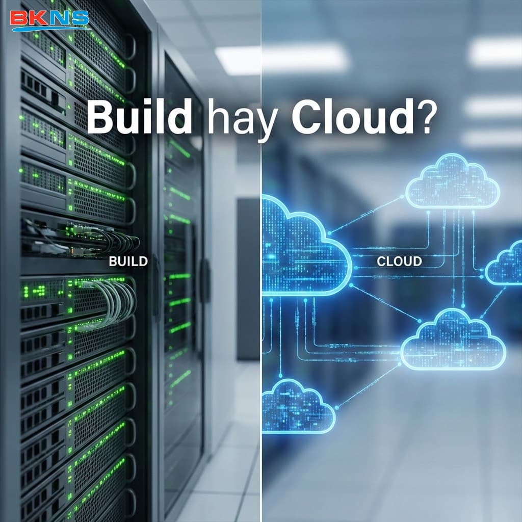 Quyết định tự build hạ tầng máy chủ hay thuê dịch vụ Cloud phụ thuộc rất nhiều vào quy mô người xem