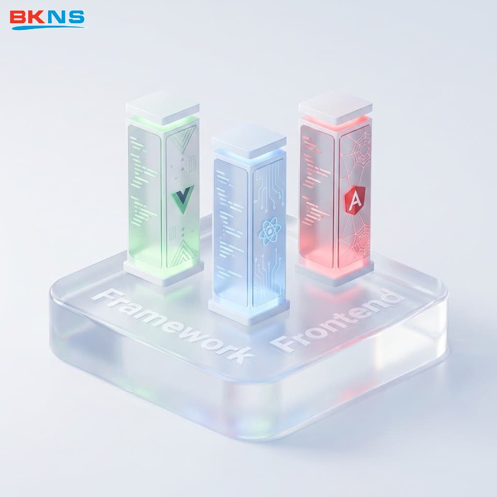 Việc lựa chọn giữa Vue, React hay Angular phụ thuộc rất lớn vào quy mô dự án