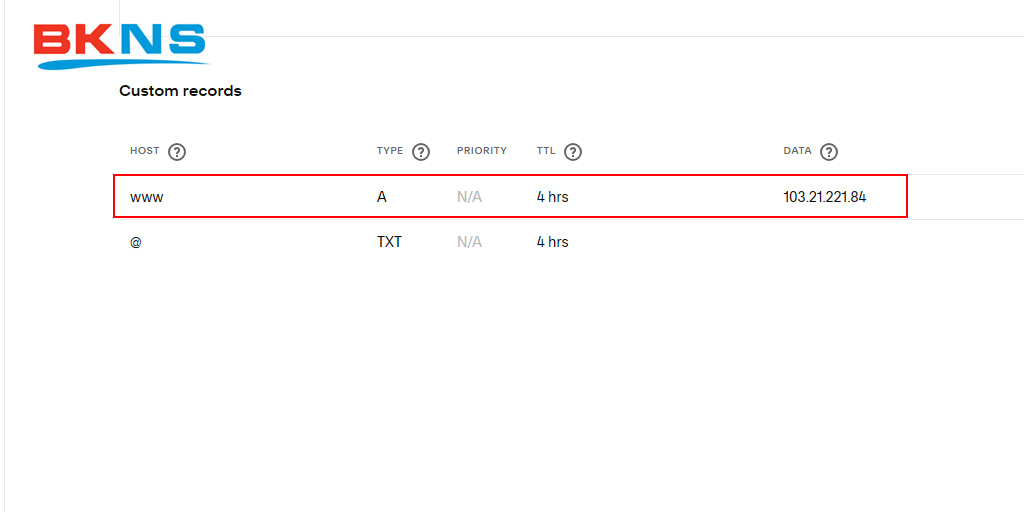 Tạo thêm bản ghi mới, chọn Loại (Type)