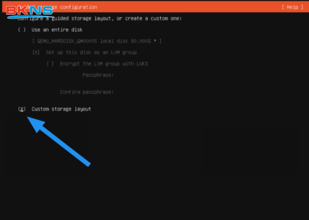Cấu hình phân vùng ổ cứng