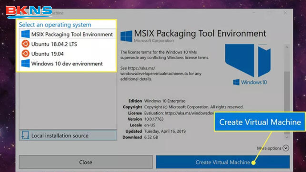 Create Virtual Machine
