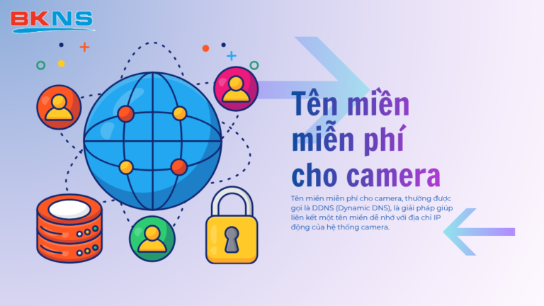 Tên miền miễn phí cho camera (DDNS) là giải pháp giúp liên kết một tên miền dễ nhớ với địa chỉ IP động của hệ thống.
