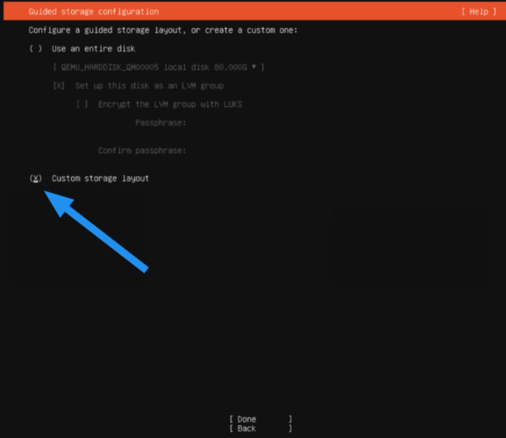 Custom storage layout: Nếu bạn muốn chia tay theo nhu cầu riêng