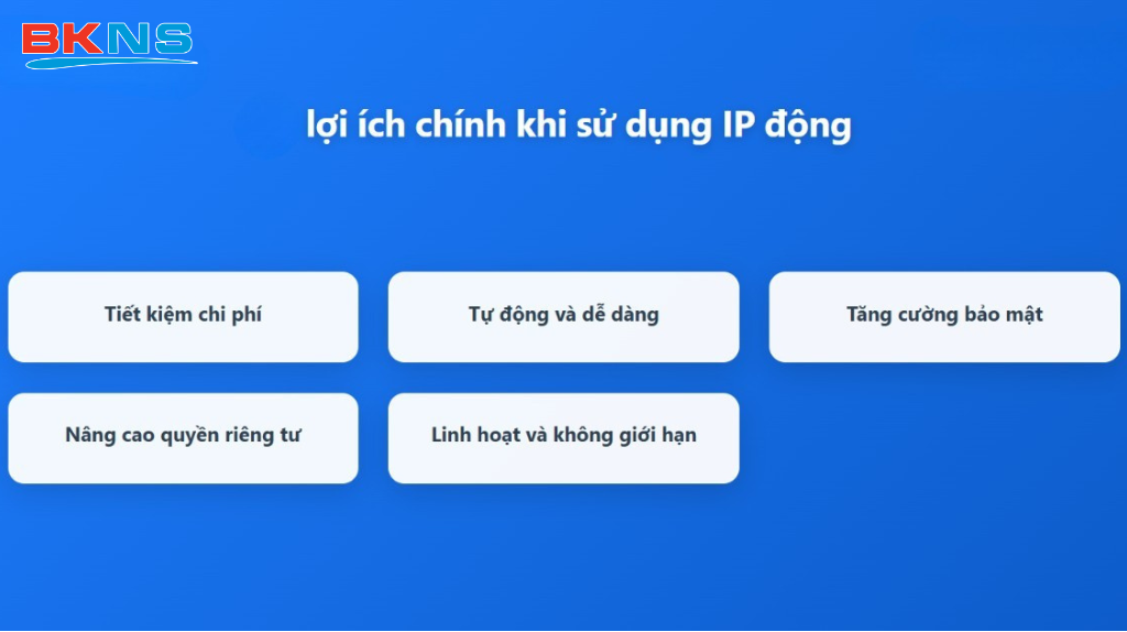 Lợi ích việc dùng tên miền thay thế cho địa chỉ ip
