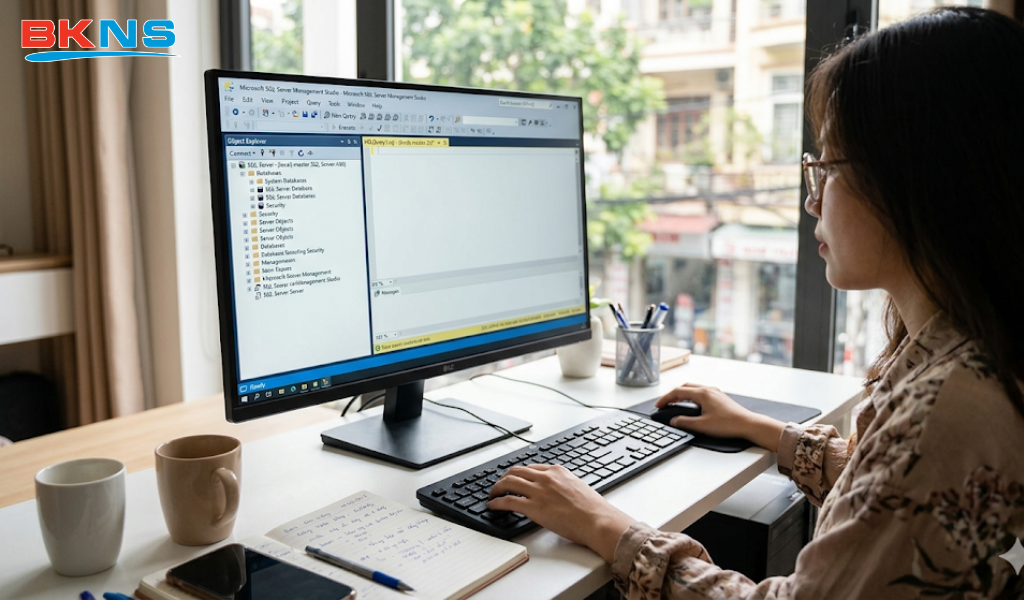 Mở SQL Server Management Studio