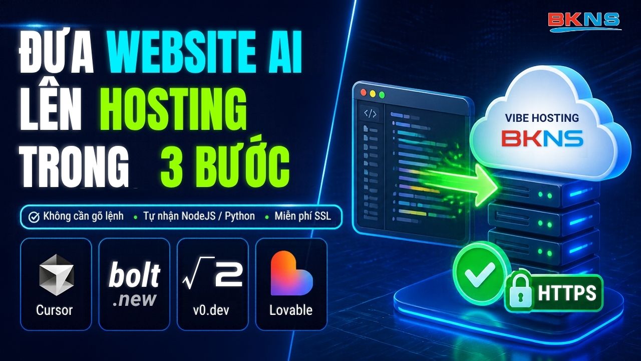 ĐƯA WEBSITE AI LÊN HOSTING TRONG 3 BƯỚC